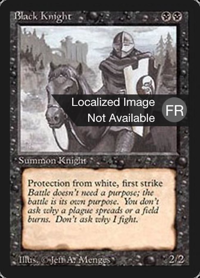Black Knight - Foreign Black Border