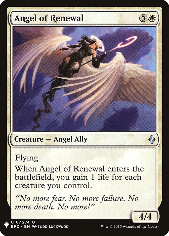 Angel of Renewal - Mystery Booster