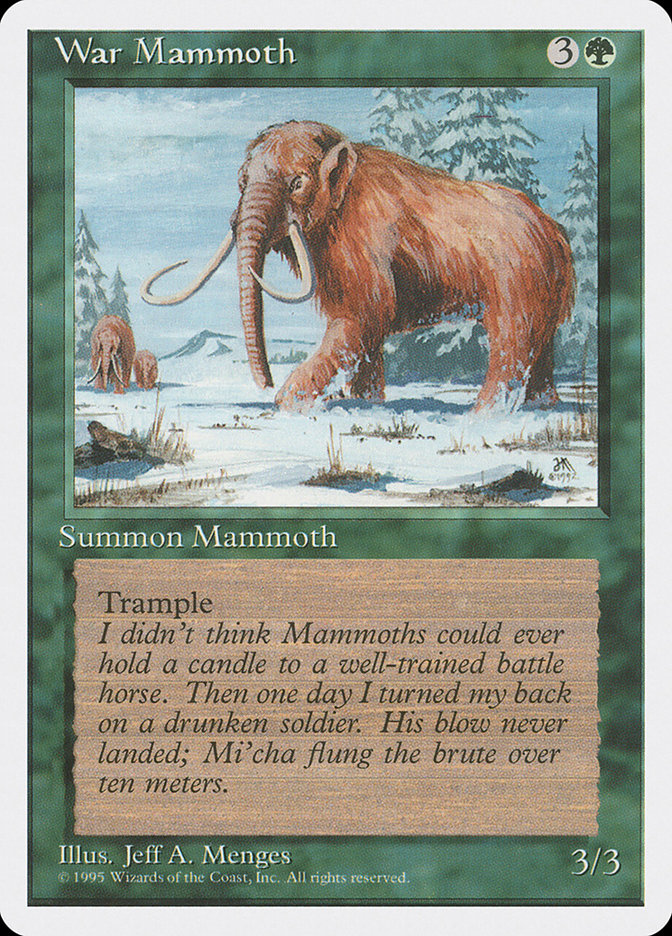 War Mammoth - Fourth Edition