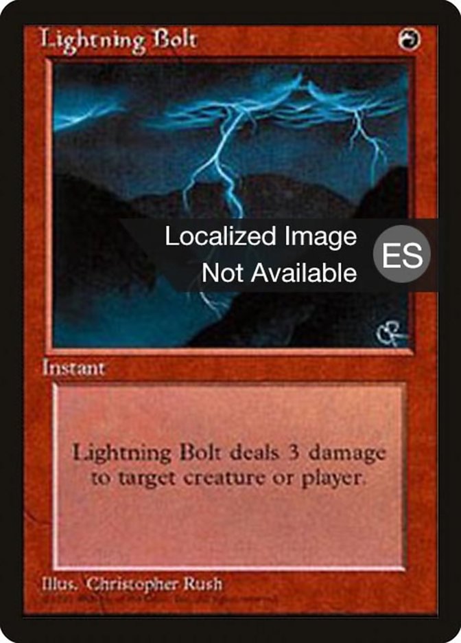 Lightning Bolt - Fourth Edition Foreign Black Border