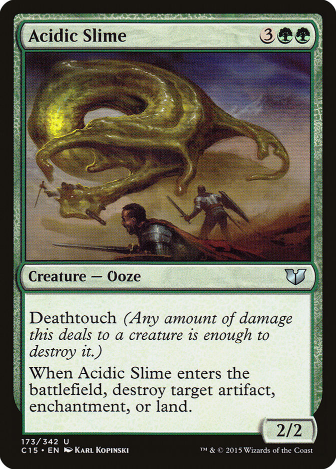 Acidic Slime - Commander 2015