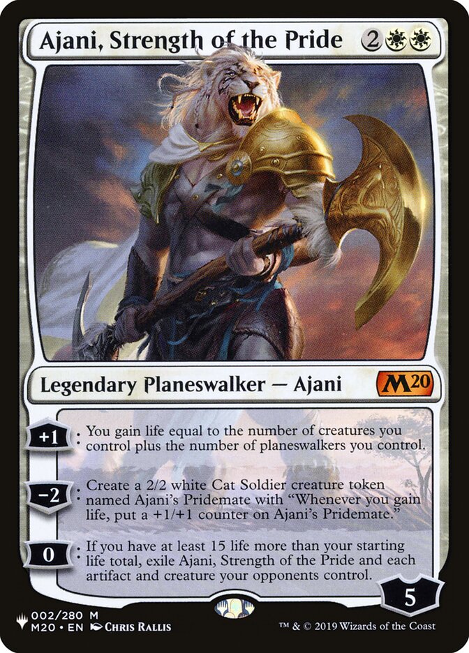 Ajani, Strength of the Pride - The List