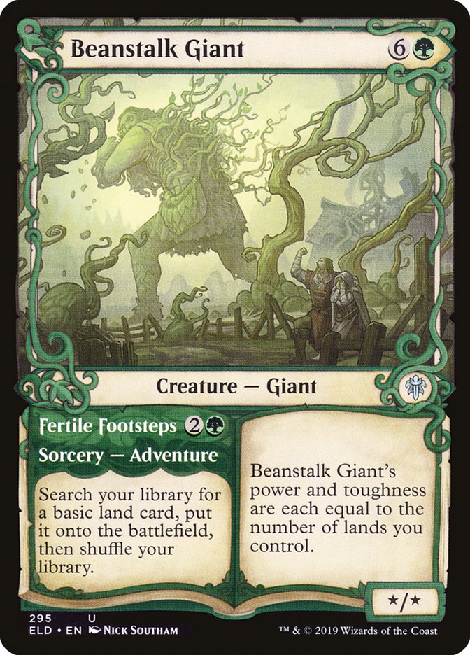 Beanstalk Giant // Fertile Footsteps - Throne of Eldraine