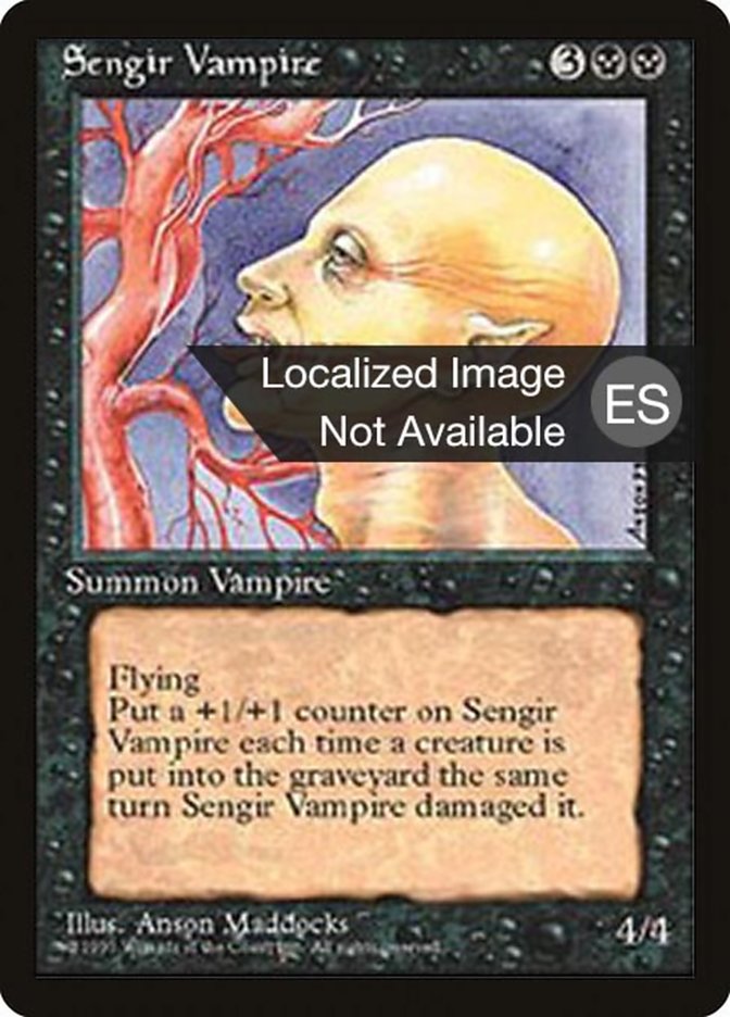 Sengir Vampire - Fourth Edition Foreign Black Border