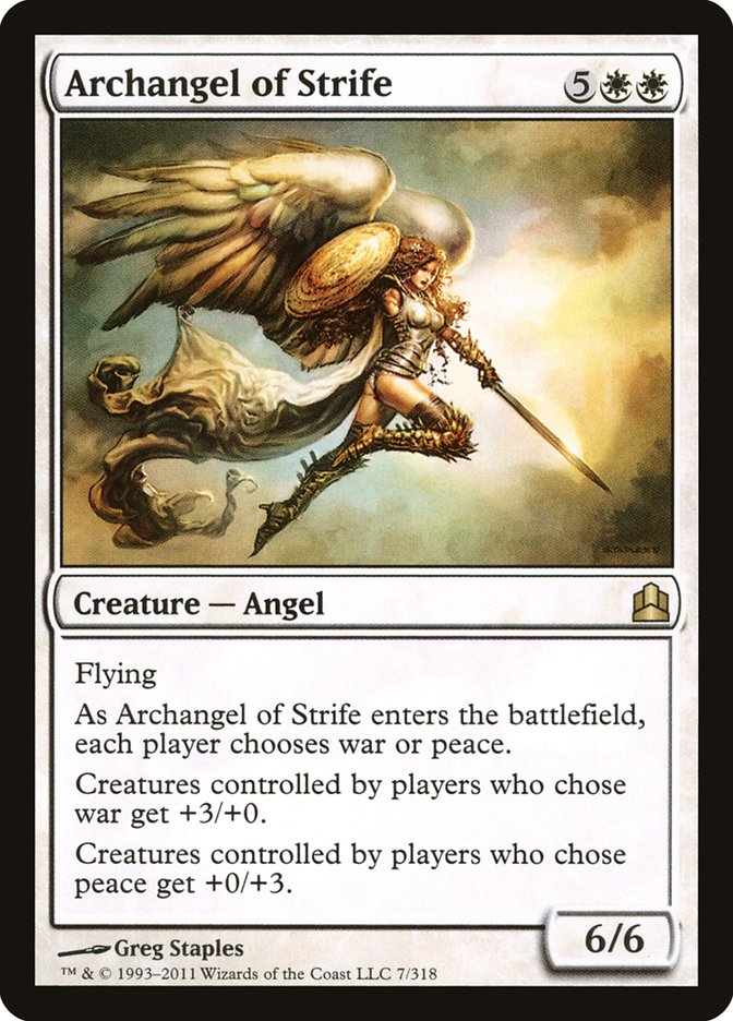Archangel of Strife - Commander 2011