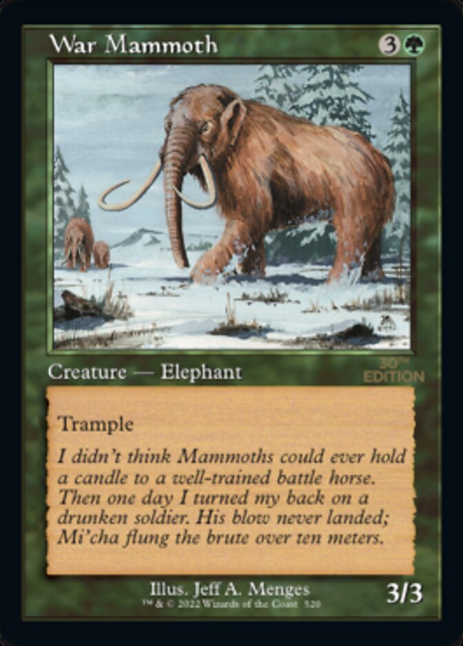 War Mammoth - 30th Anniversary Edition