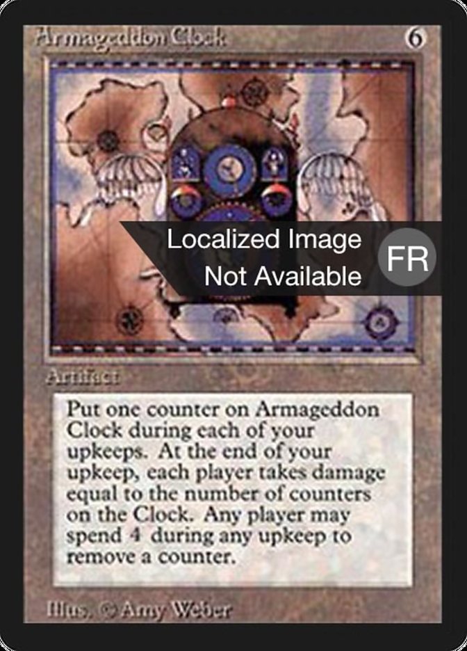 Armageddon Clock - Foreign Black Border