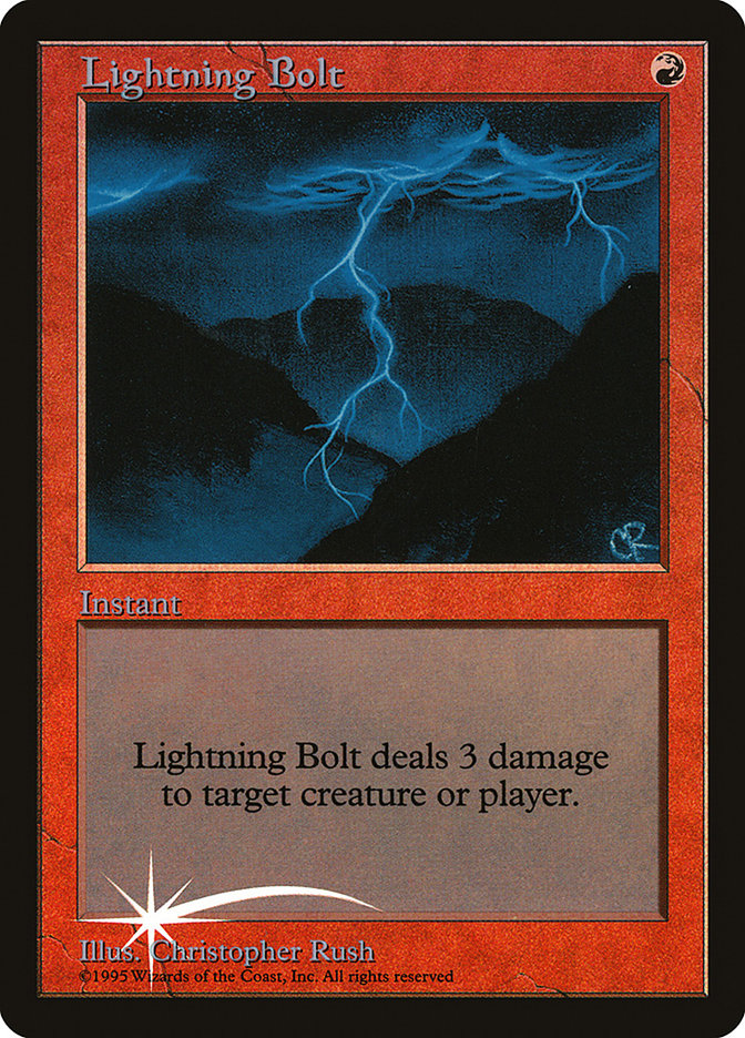 Lightning Bolt - Judge Gift Cards 1998