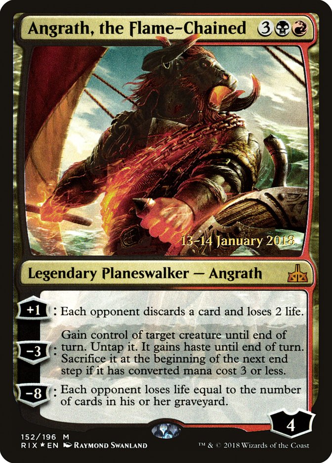 Angrath, the Flame-Chained - Rivals of Ixalan Promos