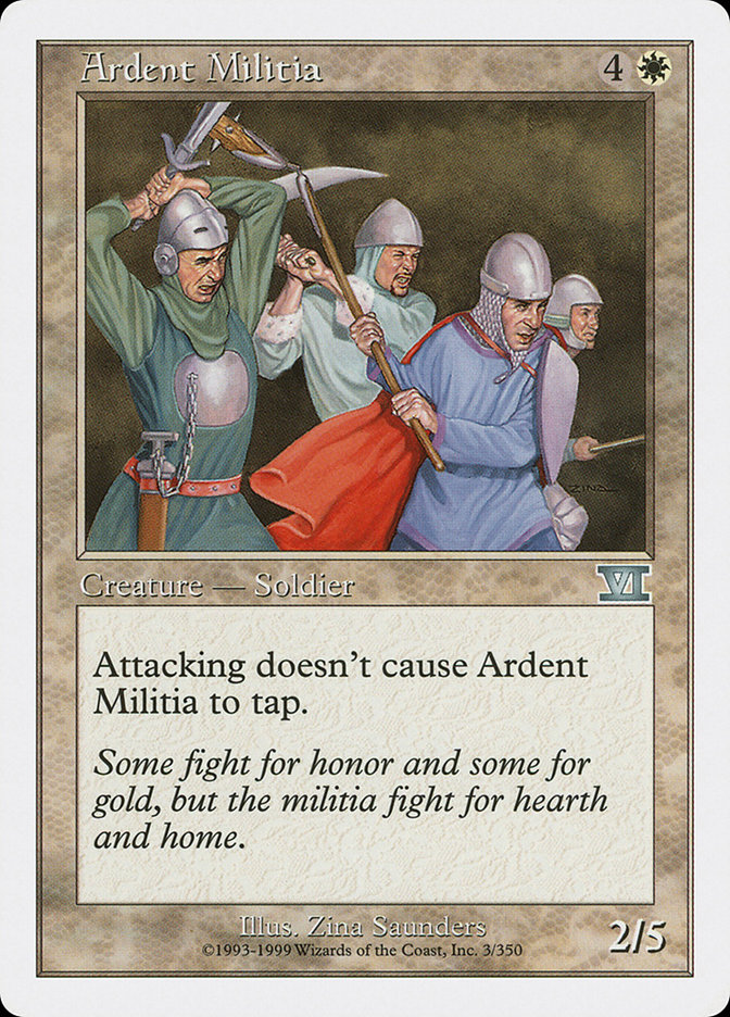 Ardent Militia - Classic Sixth Edition
