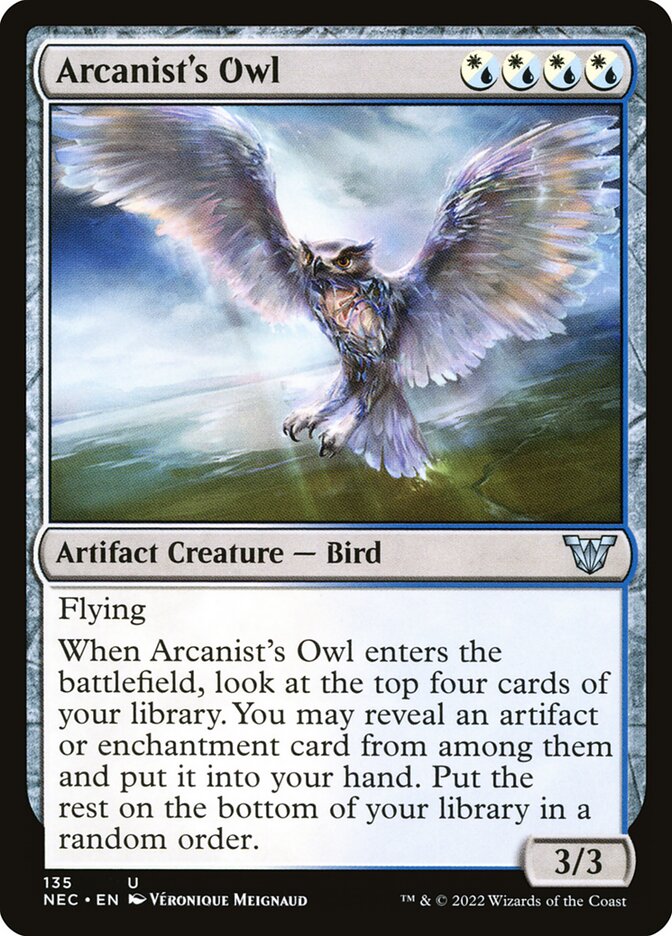 Arcanist's Owl - Neon Dynasty Commander