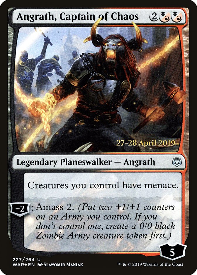 Angrath, Captain of Chaos - War of the Spark Promos