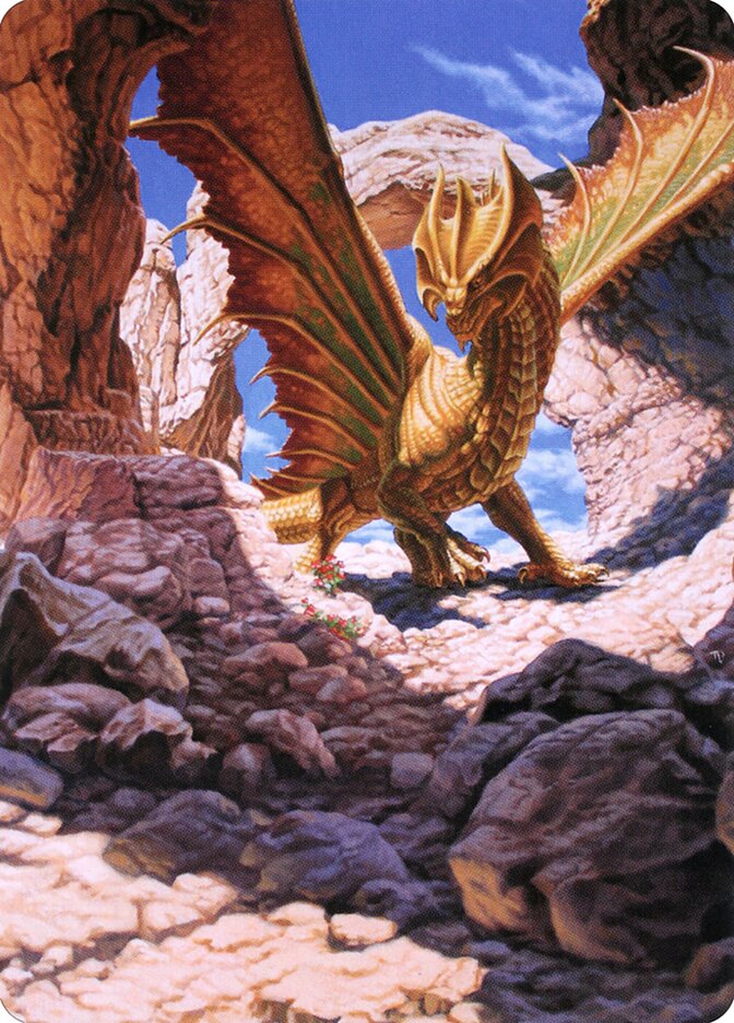 Ancient Brass Dragon // Ancient Brass Dragon - Battle for Baldur's Gate Art Series