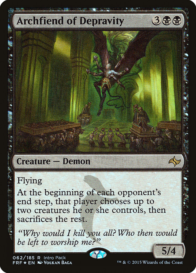 Archfiend of Depravity - Fate Reforged Promos