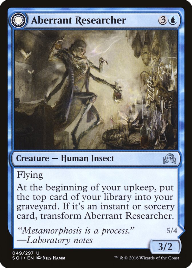 Aberrant Researcher // Perfected Form - Shadows over Innistrad