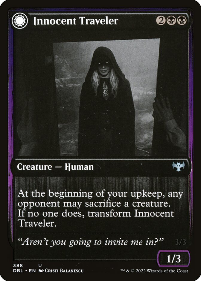 Innocent Traveler // Malicious Invader - Innistrad: Double Feature