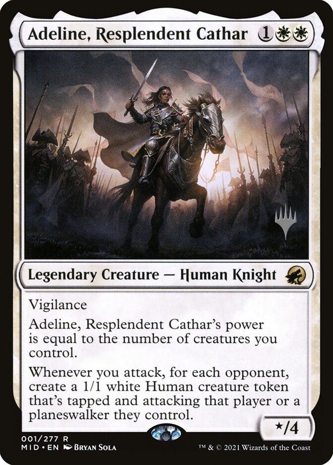 Adeline, Resplendent Cathar - Innistrad: Midnight Hunt Promos