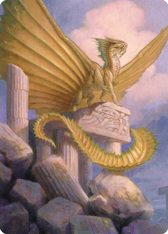 Ancient Gold Dragon // Ancient Gold Dragon - Battle for Baldur's Gate Art Series