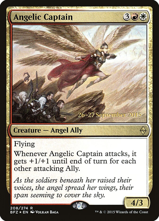 Angelic Captain - Battle for Zendikar Promos