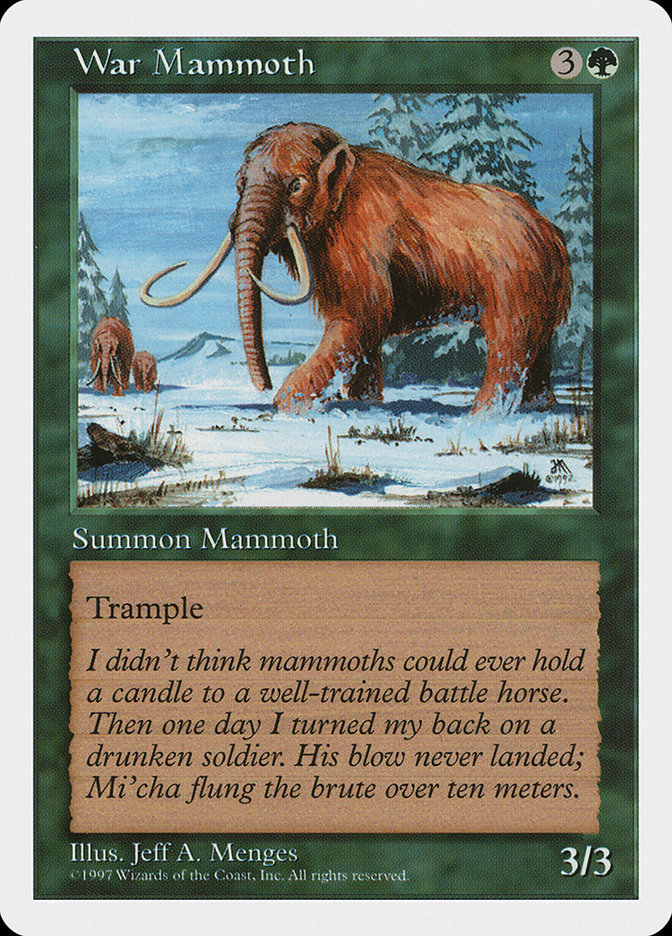 War Mammoth - Fifth Edition