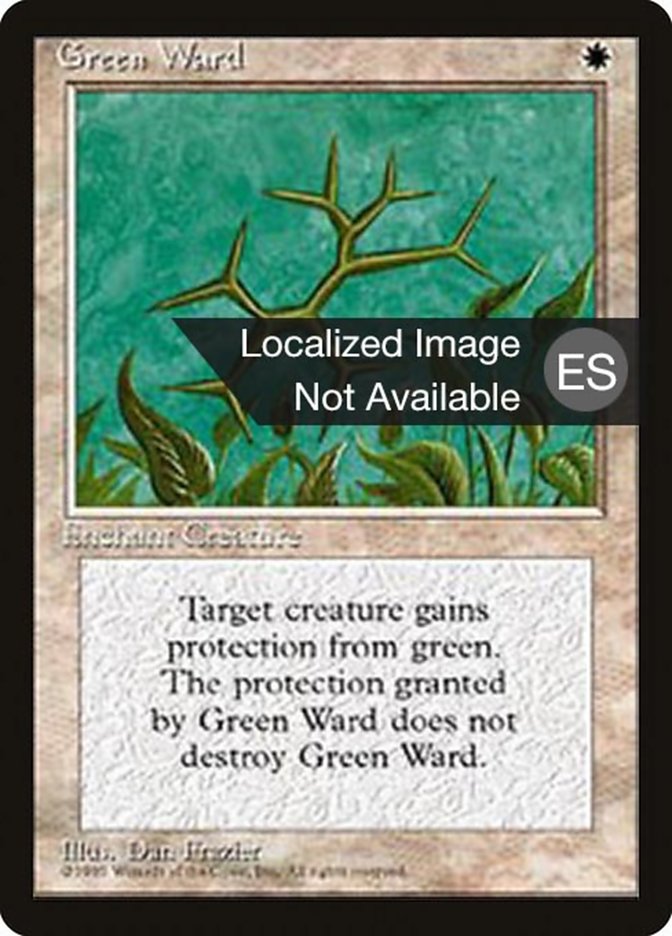 Green Ward - Fourth Edition Foreign Black Border