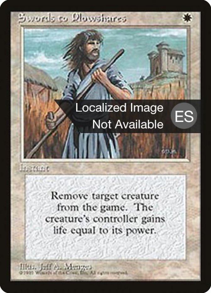 Swords to Plowshares - Fourth Edition Foreign Black Border