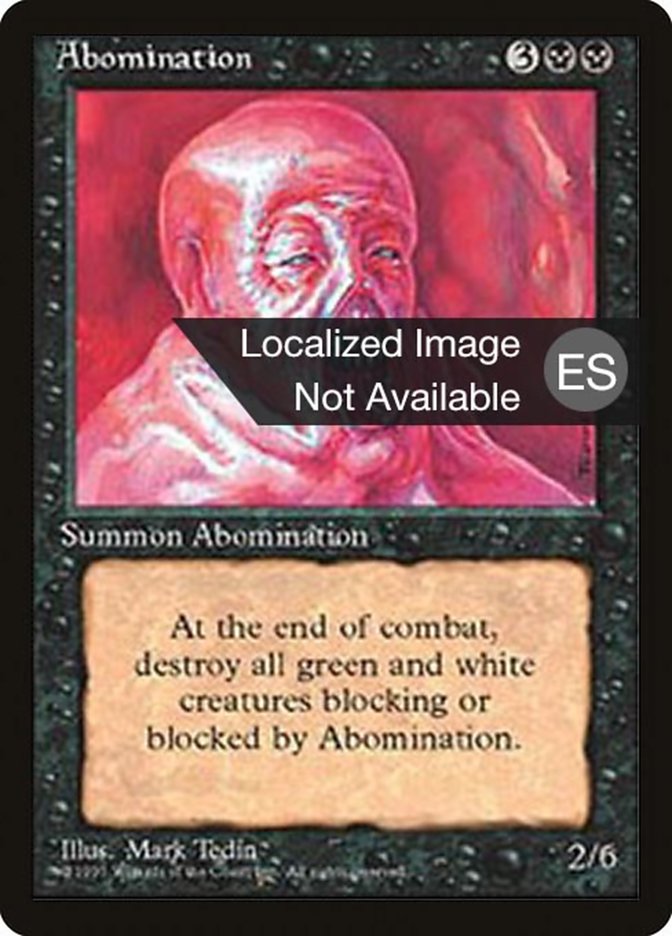 Abomination - Fourth Edition Foreign Black Border