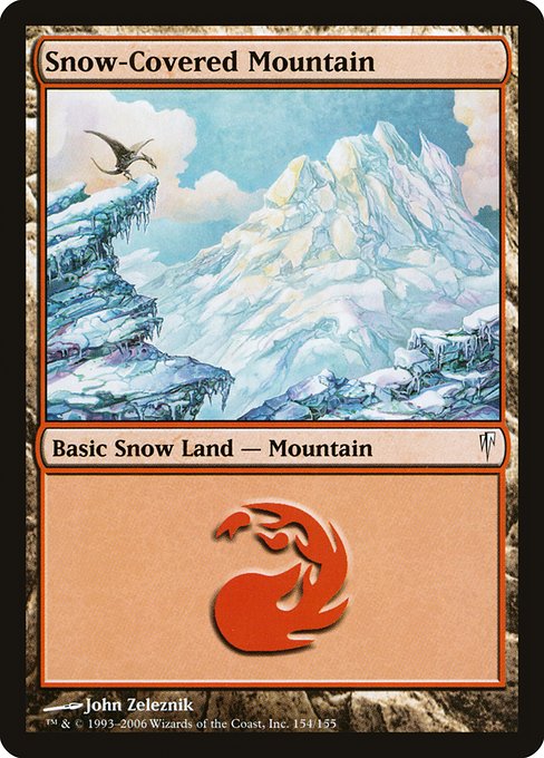 Snow-Covered Mountain – Foil