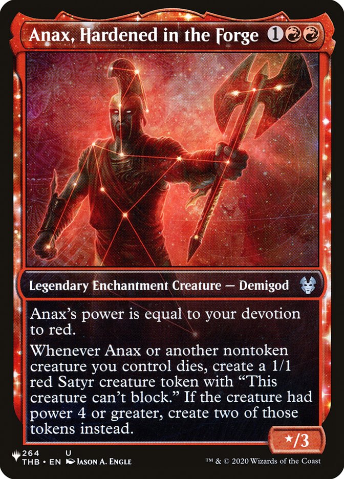Anax, Hardened in the Forge - The List
