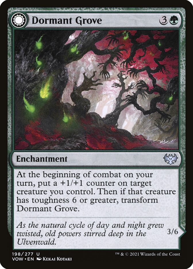 Dormant Grove // Gnarled Grovestrider - Innistrad: Crimson Vow