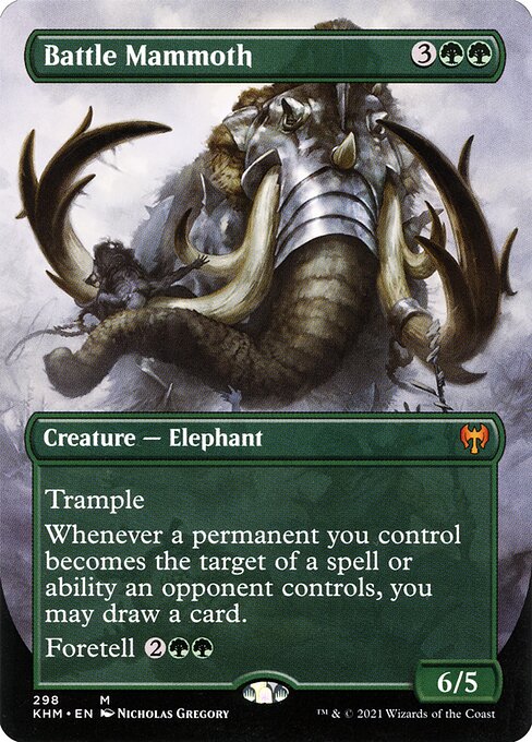 Battle Mammoth – Alternate-Art Borderless Cards – Foil