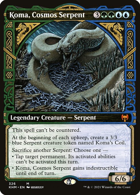 Koma, Cosmos Serpent – Showcase Cards