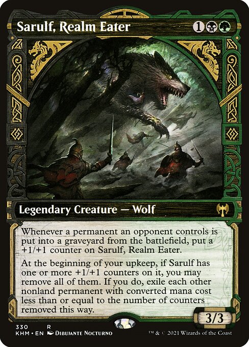 Sarulf, Realm Eater – Showcase Cards – Foil
