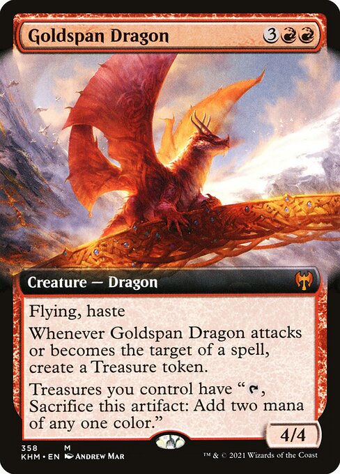 Goldspan Dragon – Extended-Art Cards
