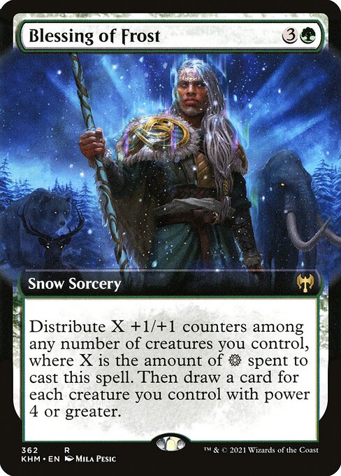 Blessing of Frost – Extended-Art Cards – Foil