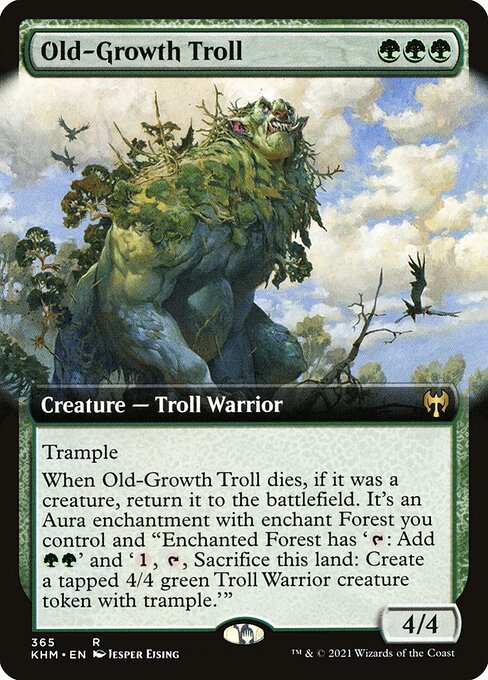 Old-Growth Troll – Extended-Art Cards – Foil