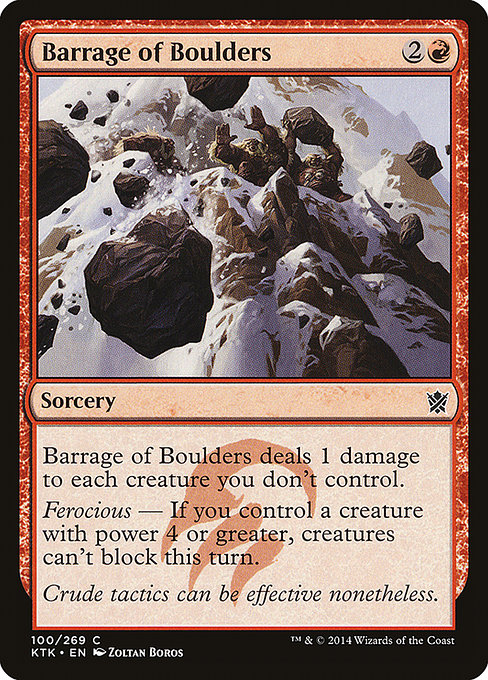 Barrage of Boulders – Foil