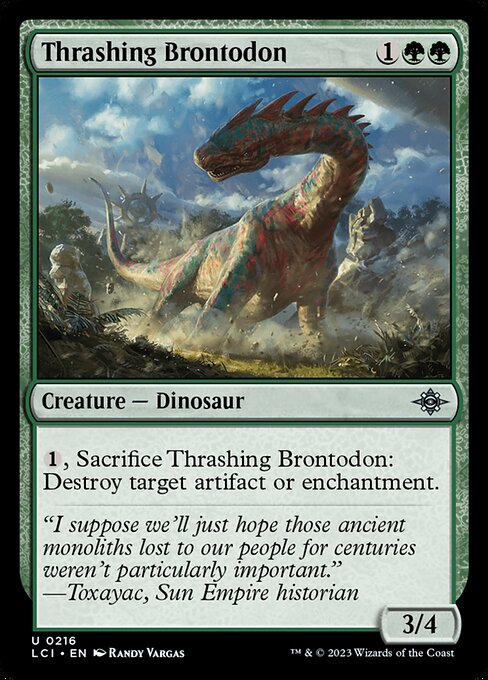 Thrashing brontodon