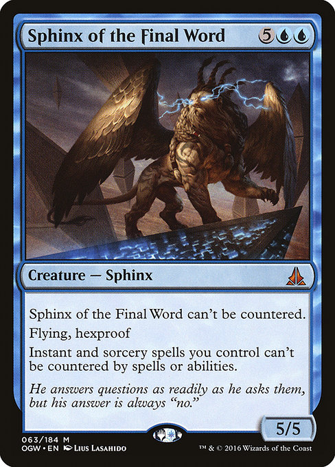Sphinx of the Final Word – Foil