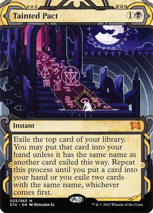 Tainted Pact – Alternate-Art Borderless – Etched Foil