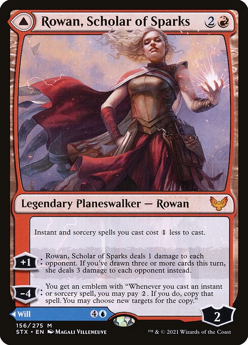 Rowan, Scholar of Sparks // Will, Scholar of Frost – Foil