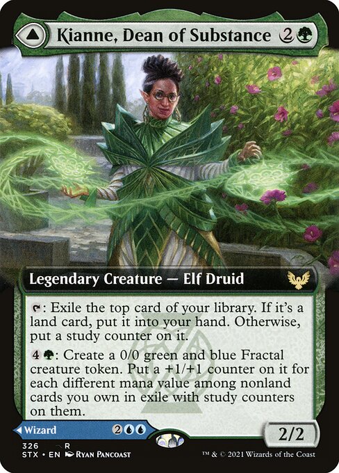 Kianne, Dean of Substance // Imbraham, Dean of Theory – Extended Art – Foil