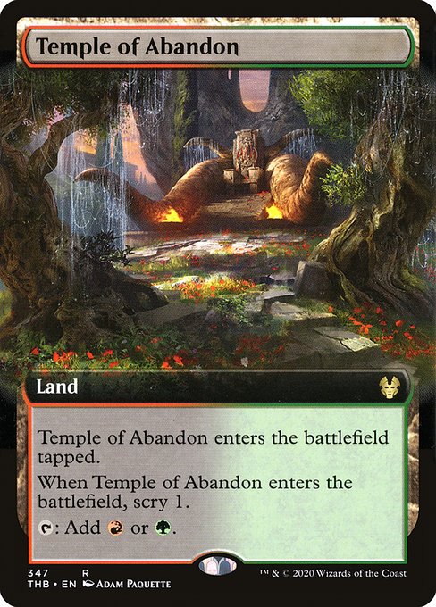 Temple of Abandon – Extended Art – Foil