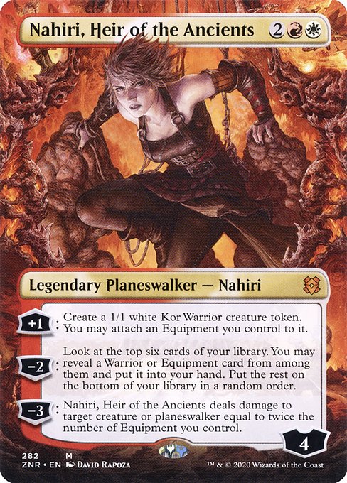 Nahiri, Heir of the Ancients – Borderless Planeswalker – Foil